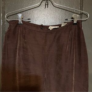 Brown Silk Pants